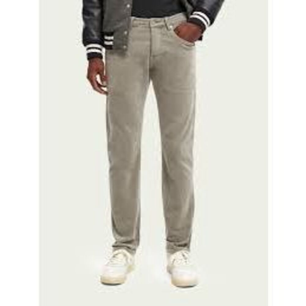 Scotch & Soda Ralston Corduroy Pants Men’s 30x32 Grey Slim Fit Stretch NWT $168